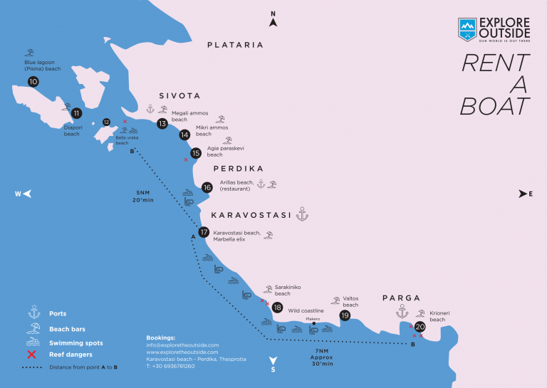 Ionian Sea Boat Rental Map